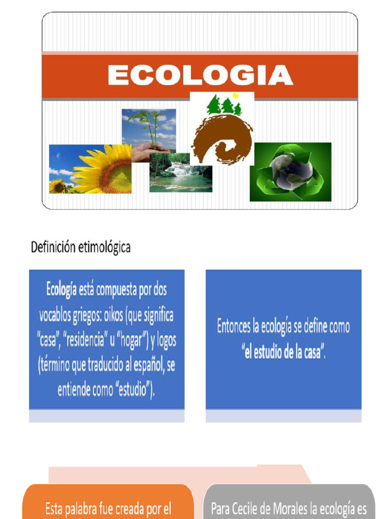 1 Ecología | PDF | Ecología | Entorno natural