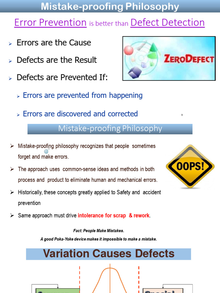 Zero Defect Quality in Manufacturing | PDF | Lean Manufacturing | Error