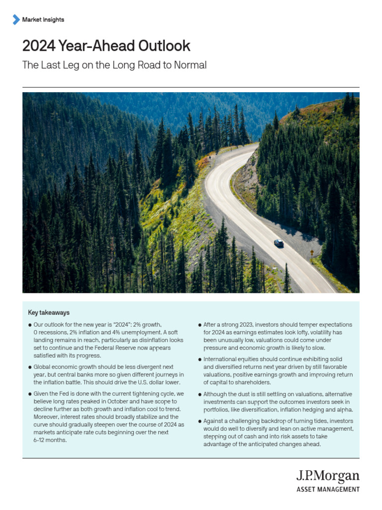 J.P. Morgan 2024 Economic Outlook | PDF | Inflation | Price Of Oil