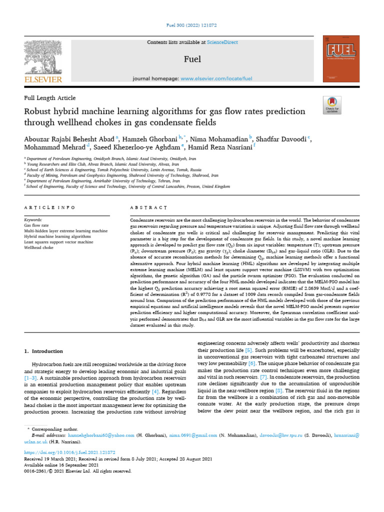 Gas Flow Prediction for Engineers | PDF | Artificial Neural Network ...
