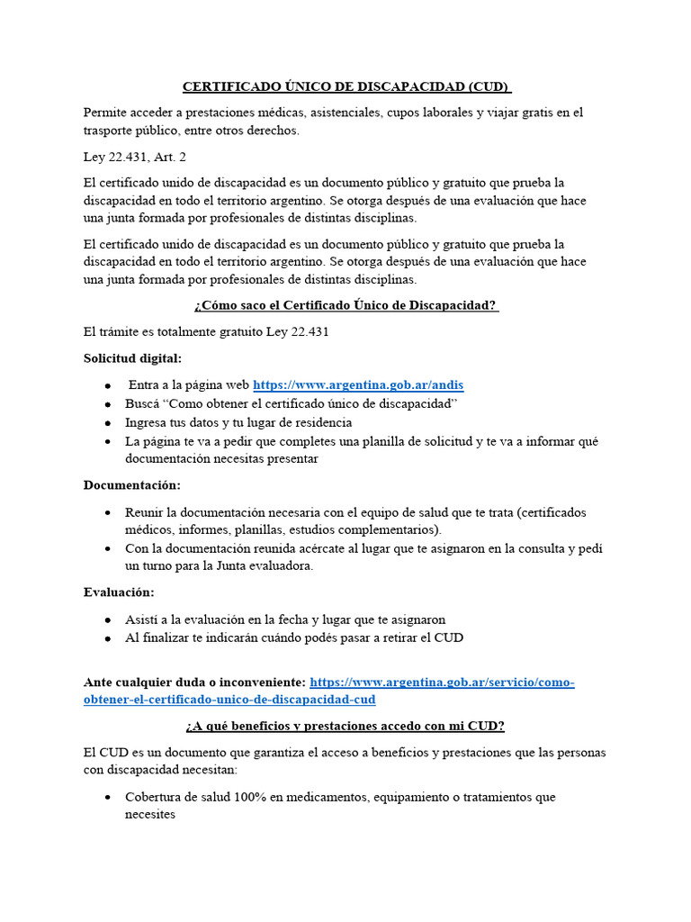 Cud Y Certificado Único De Discapacidad: Qué Diferencia Hay – QTUBL