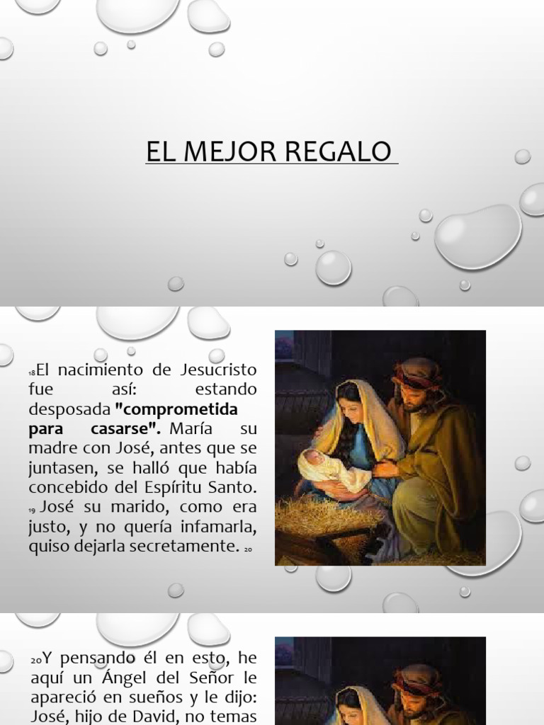 El Nacimiento de Jesús: Un Regalo Divino | PDF | María, madre de Jesús ...