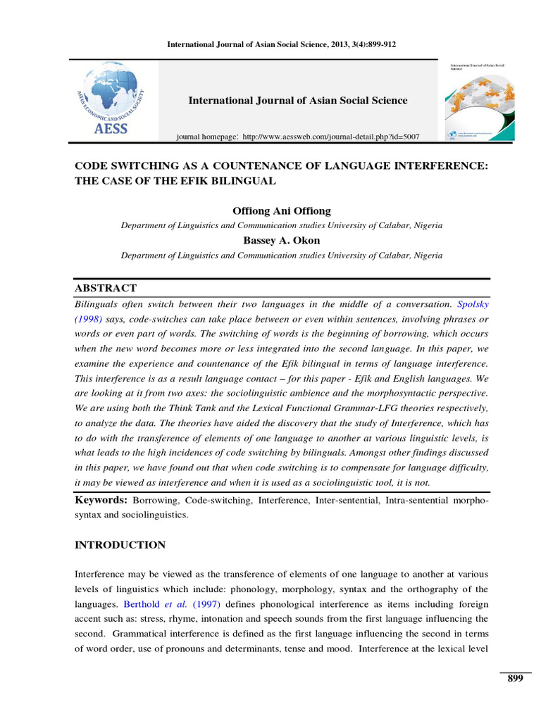 Ijass 3 (4), 899-912 | PDF | Multilingualism | Phrase