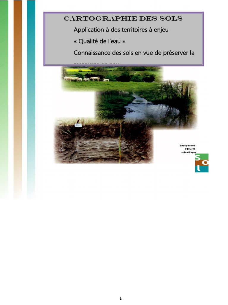 Cartographie des sols et qualité de l'eau | PDF | Sol (pédologie) | Nitrate