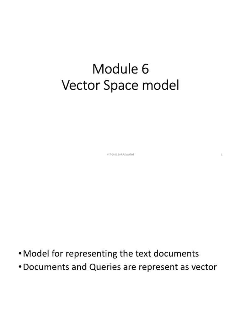 Vector Space Model and Naïve Bayes | PDF | Probability | Probability Theory