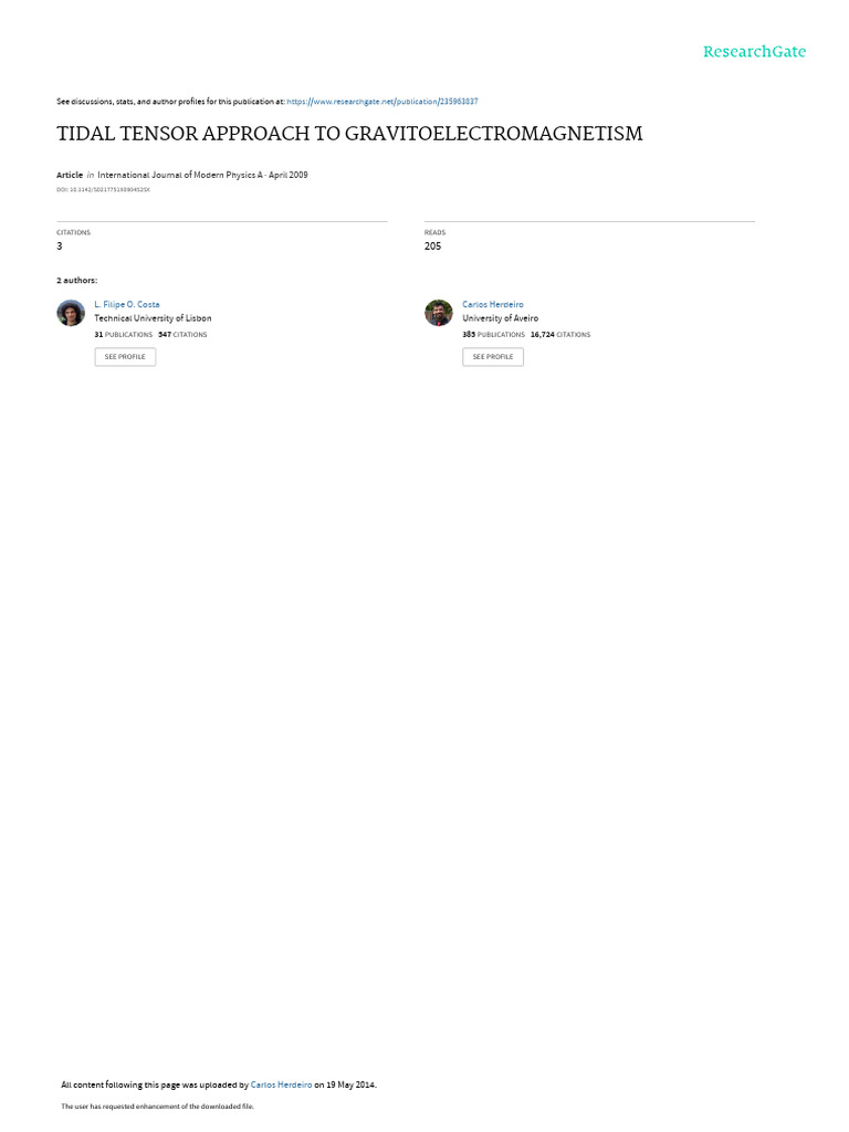 Ijmpa2420091695 1 Pdf Force Gravity