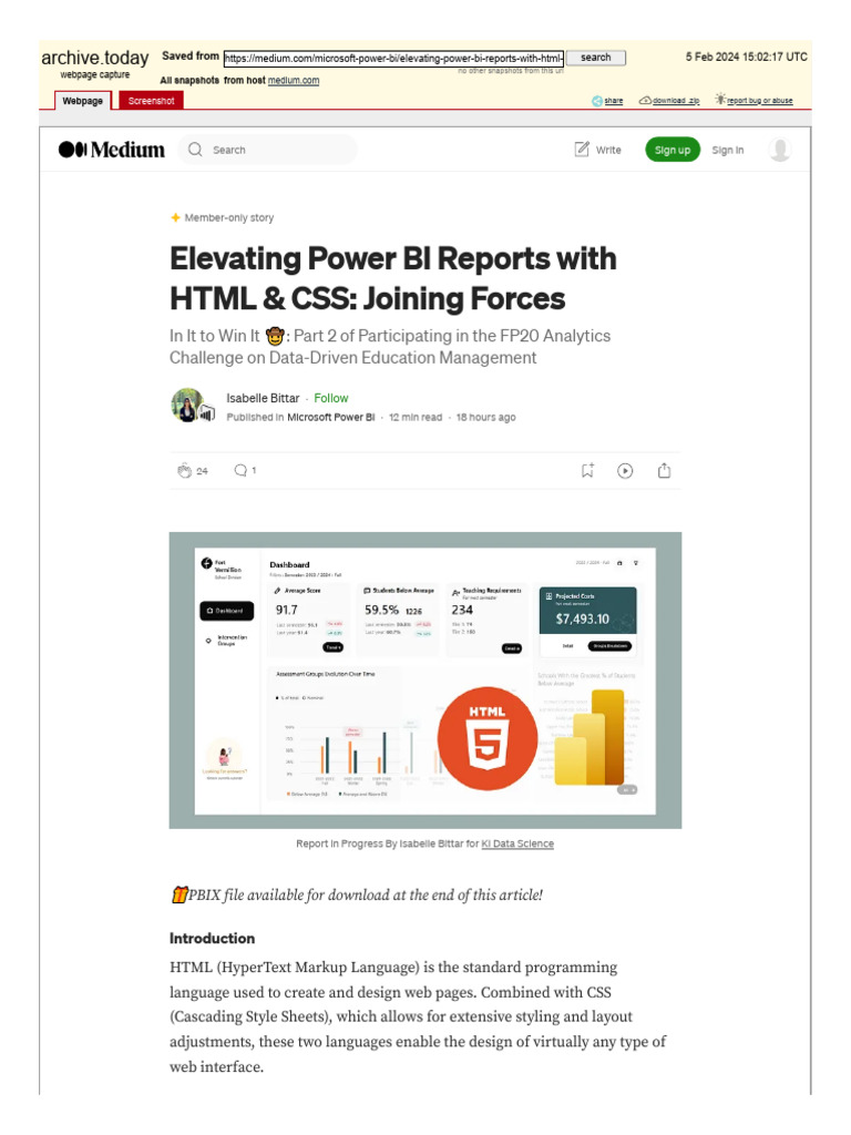 Elevating Power BI Reports with HTML & CSS_ Joining Forces ? _ by ...