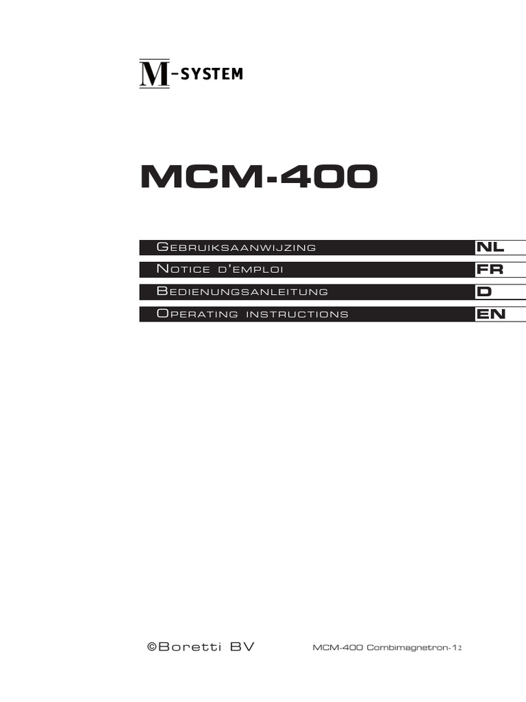 MCM-400 2 | PDF