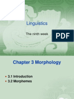 Linguistics: The Ninth Week