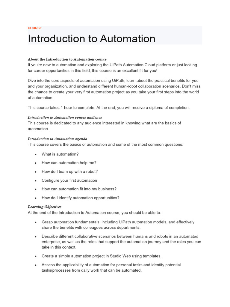 Uipath Intro Notes 13 June 24 | PDF | Business | Computers