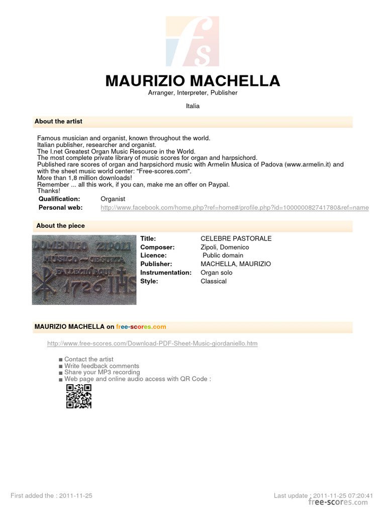 (Free Scores - Com) Zipoli Domenico Celebre Pastorale 38668 | PDF