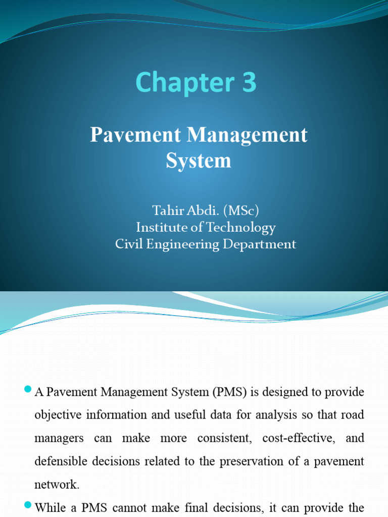 Understanding Pavement Management Systems | PDF | Road | Road Surface