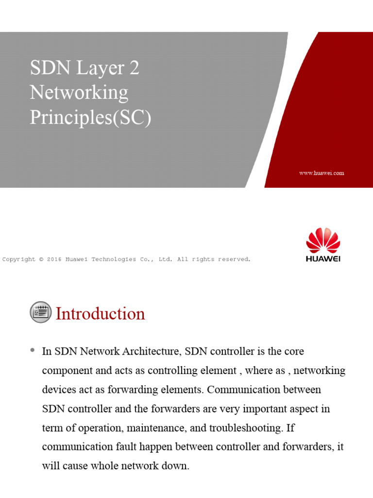 5 SDN Layer 2 Networking Principles (SC) ISSUE - 1.00 | PDF | Network ...