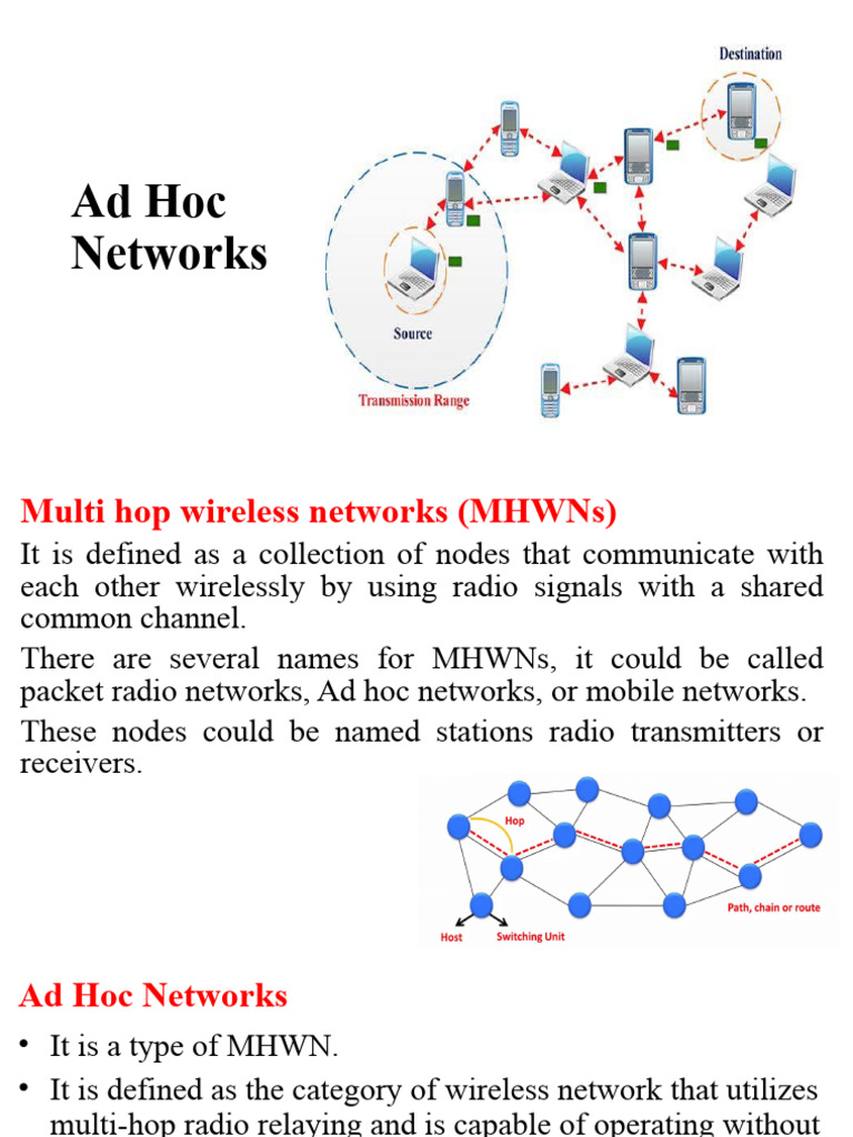 Types and Benefits of Ad Hoc Networks | PDF | Wireless Ad Hoc Network ...