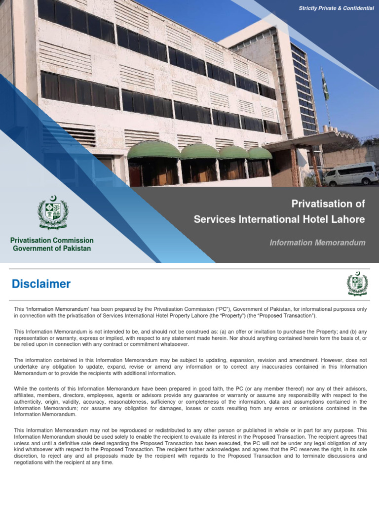 SIH Information Memorandum (August 2021)(1) PDF Taxes Real