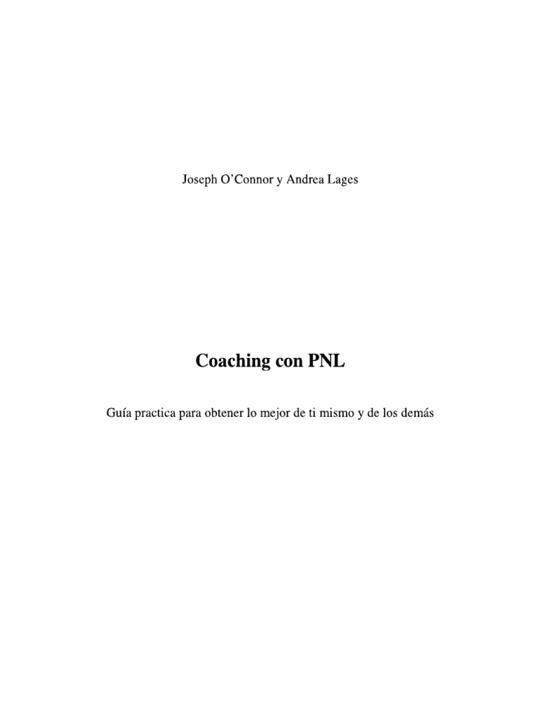 Coaching PNL | PDF
