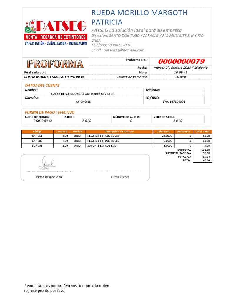 Proforma 79 | PDF