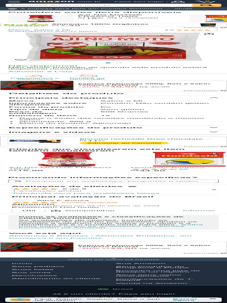 Ajinomoto Saco 500g | PDF