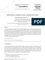 Grinblatt & Liu 2008 - Debt Policy, Corporate Taxes, and Discount Rates (JET)