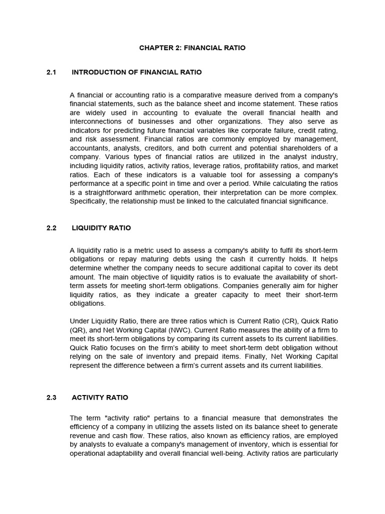 Understanding Financial Ratios Explained | PDF | Financial Ratio ...