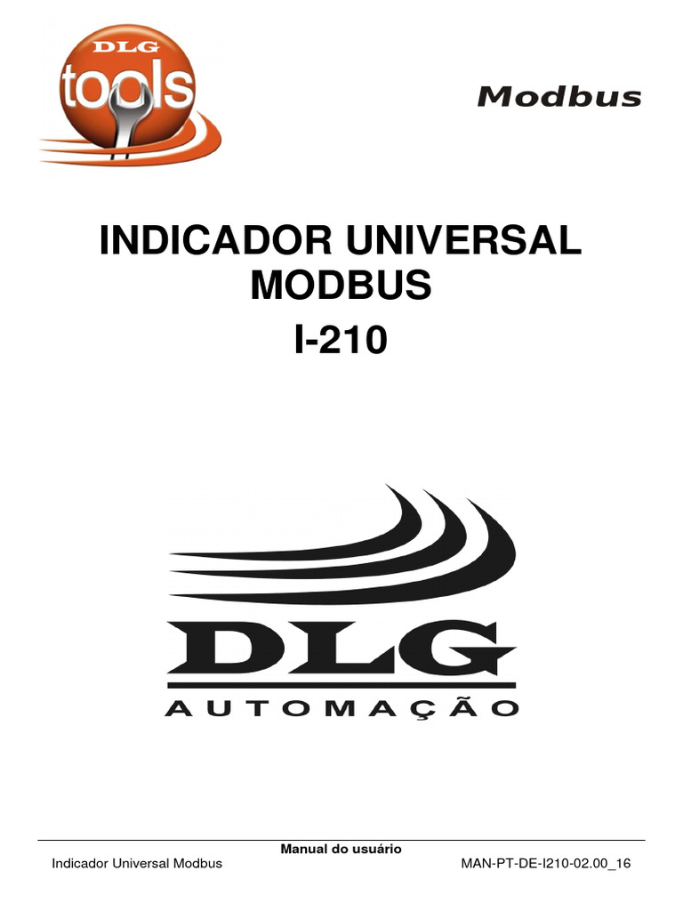 Manual do I-210: Indicador Modbus | PDF | Termopar | Parâmetro ...