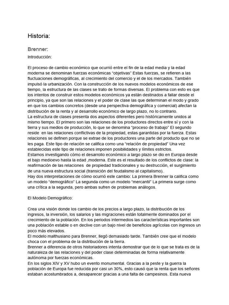 Historia Resumenes de Los Textos Mas Importantes para El Primer Parcial ...