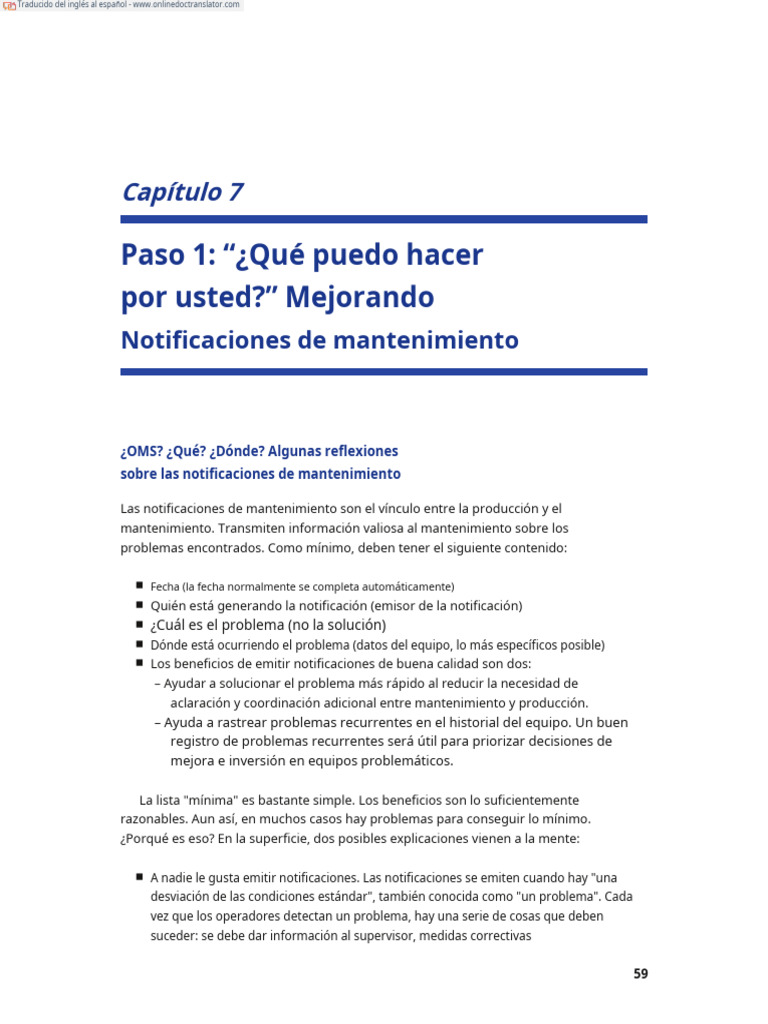 LEAN MAINTENANCE CAP 7-12.en - Es | PDF | Información | Comunicación