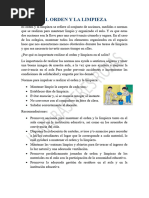 Mantén limpio y ordenado el aula | PDF | Método de enseñanza | Salón de ...