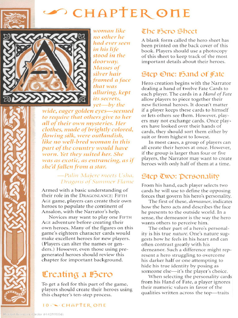 Dragonlance Page One | PDF