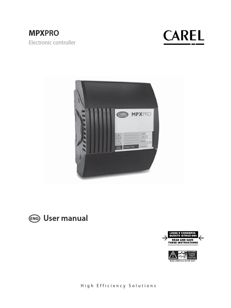 MPXPRO Electronic Controller Manual | PDF | Home & Garden | Computers