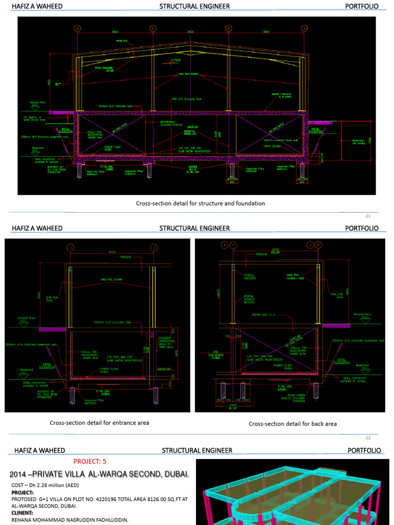 Structural Engineer Portfolio Dubai | PDF | Foundation (Engineering ...