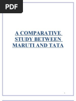 A Comparative Study Between Maruti and Tata