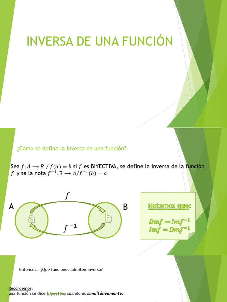 Inversa de Funciones Biyectivas | PDF | Ciencia y matemáticas | Informática