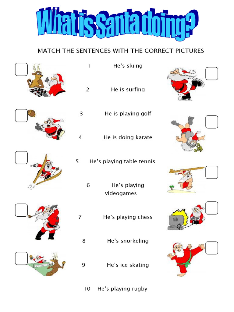 What Is Santa Doing | PDF
