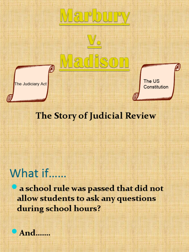 Class marbury v madison pdf article three of the united states