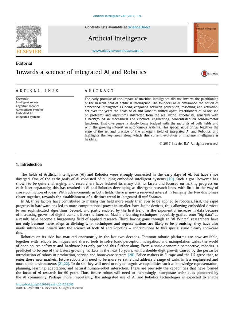 Integrated AI and Robotics Evolution | PDF | Artificial Intelligence ...