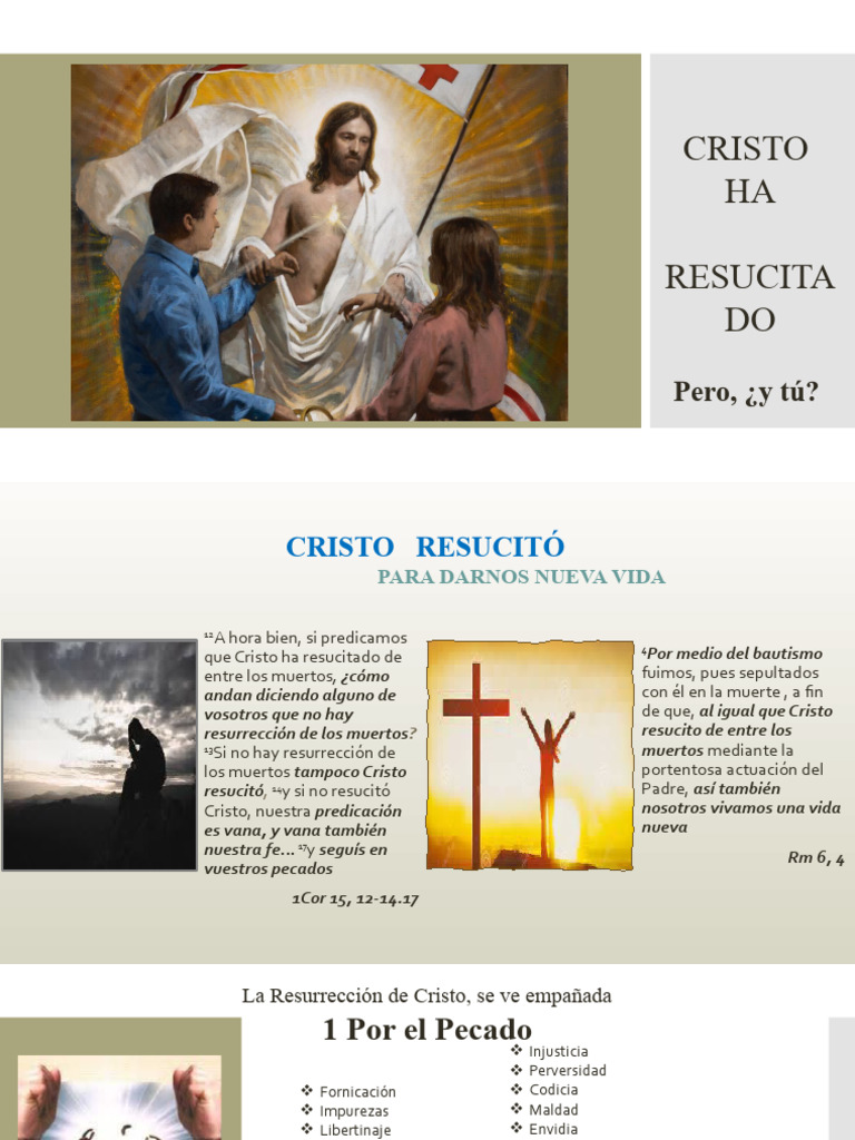 ¡Cristo Ha Resucitado!, ¿Pero y Tú? | PDF | La resurrección de Jesús ...