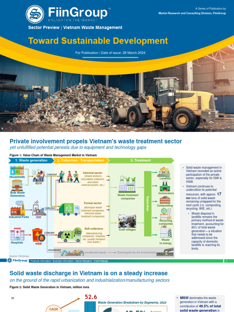 Vietnam Waste Management Toward Sustainable Development | PDF | Waste ...