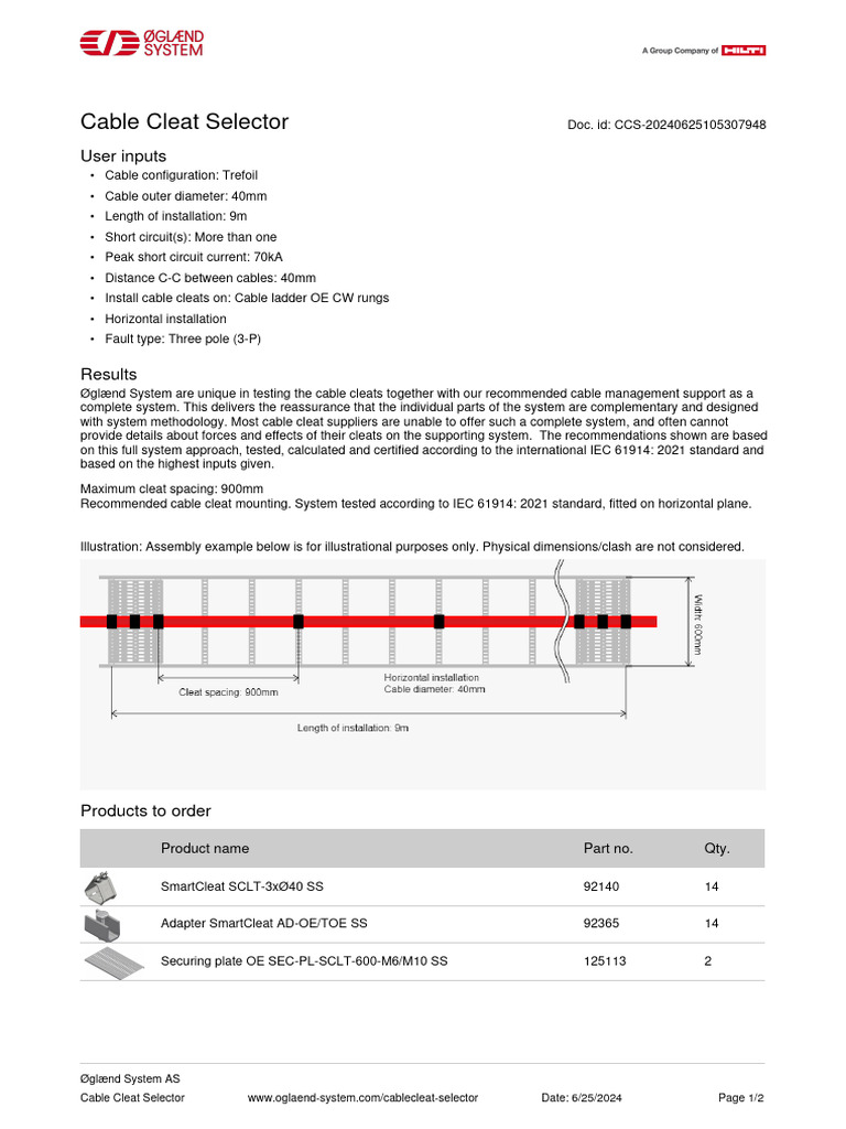 cable-cleat-selector-guide-for-iec-61914-pdf-electrical-engineering