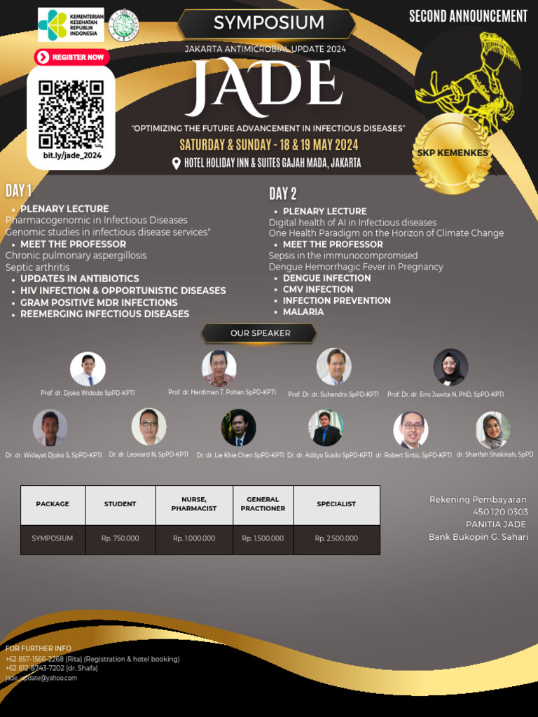 FLYER JADE 2024 (2nd Announcement) | PDF | Sepsis | Infection
