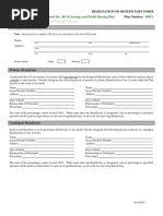 Payable-On-Death - POD - Beneficiary (Ies) Designation - Change Form ...