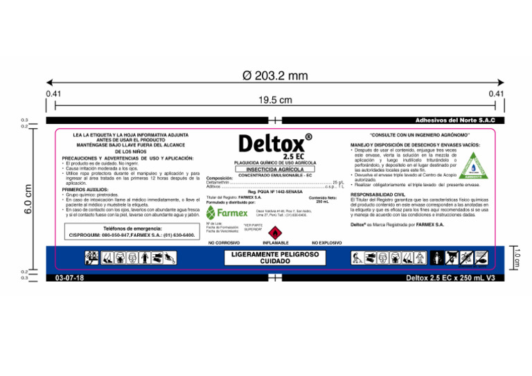 Deltox 2.5 EC 250 ML Farmex | PDF