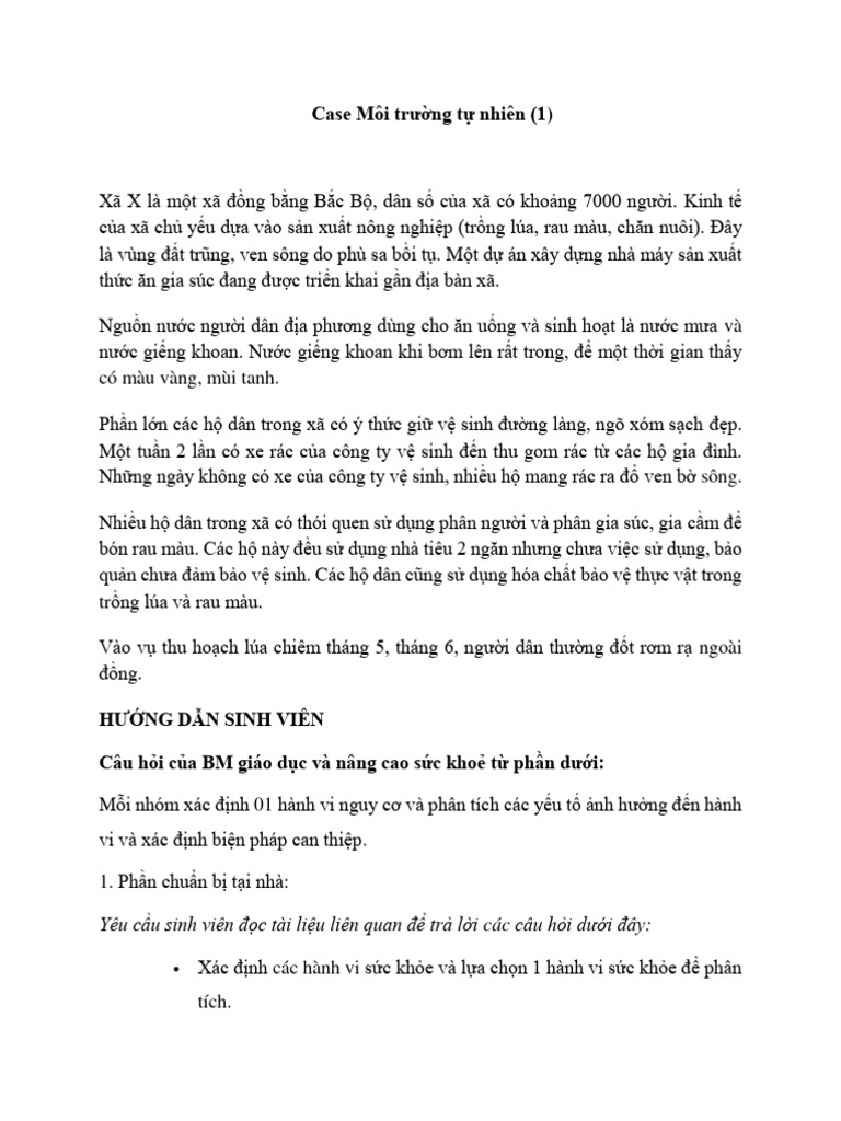 Case MTTN 1. Nhóm 1-5 | PDF