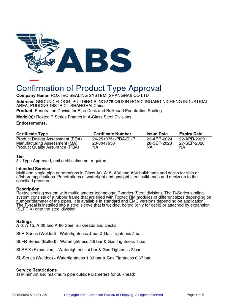 Roxtec R Series Frames In A Class Steel Divisions Pdf Pipe Fluid