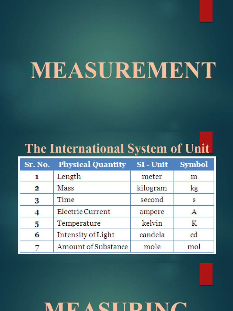 Measuring Tools and Conversion 1 | PDF