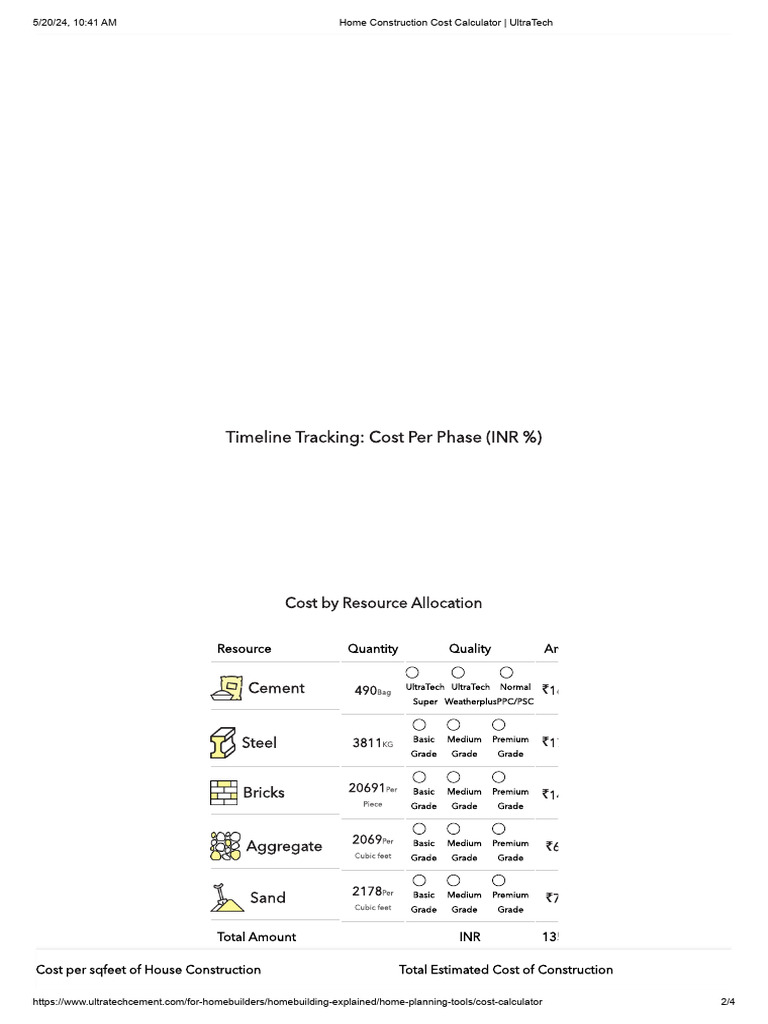 Construction Cost Calculator