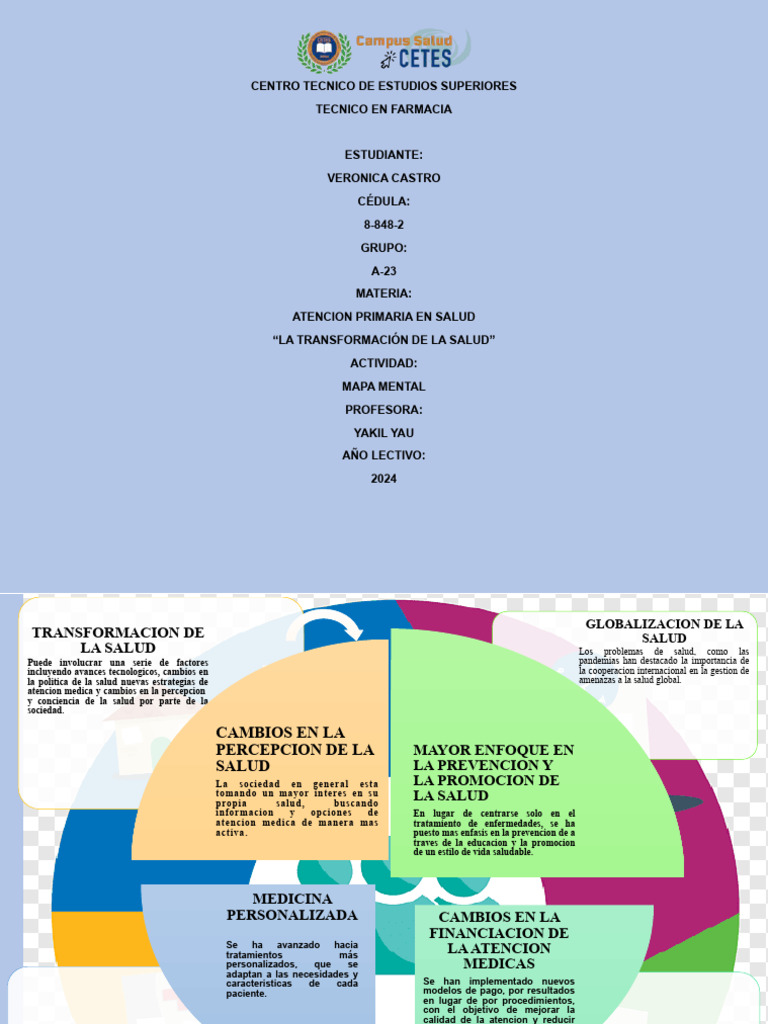Mapa Mental Atencion Primaria en La Salud | PDF | Cuidado de la salud ...