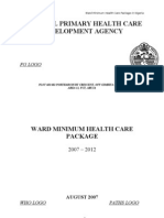 Download Ward Minimum Health Care Package by rainmaker1978 SN74514255 doc pdf
