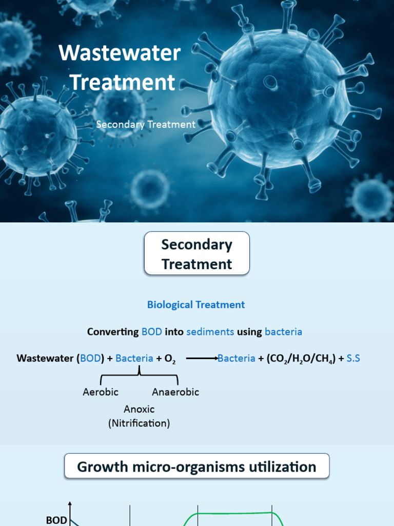 Secondary Biological Treatment Overview | PDF | Sewage Treatment ...