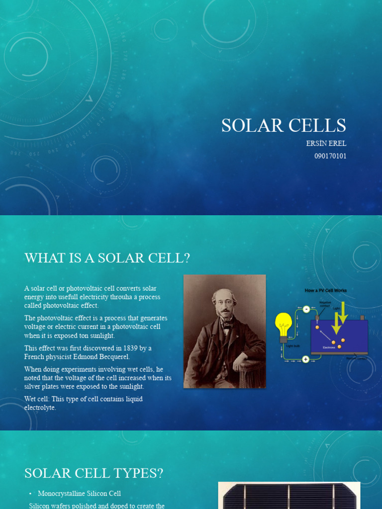 Understanding Solar Cells and Their Types | PDF | Solar Cell ...